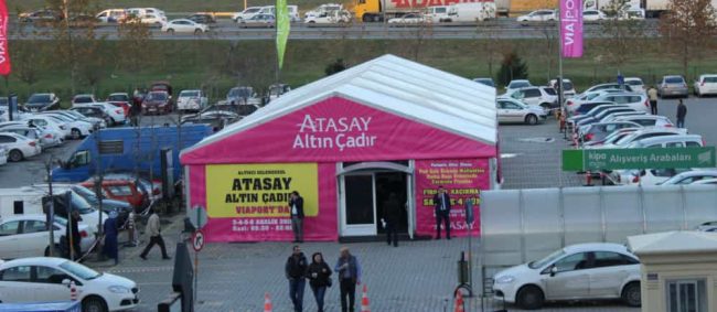 VİAPORT AVM’DE ATASAY’IN ALTIN ÇADIRI